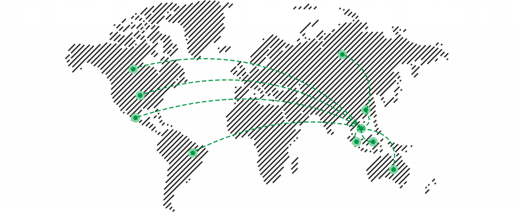 HUIPENG Packaging - Global Export Network Map